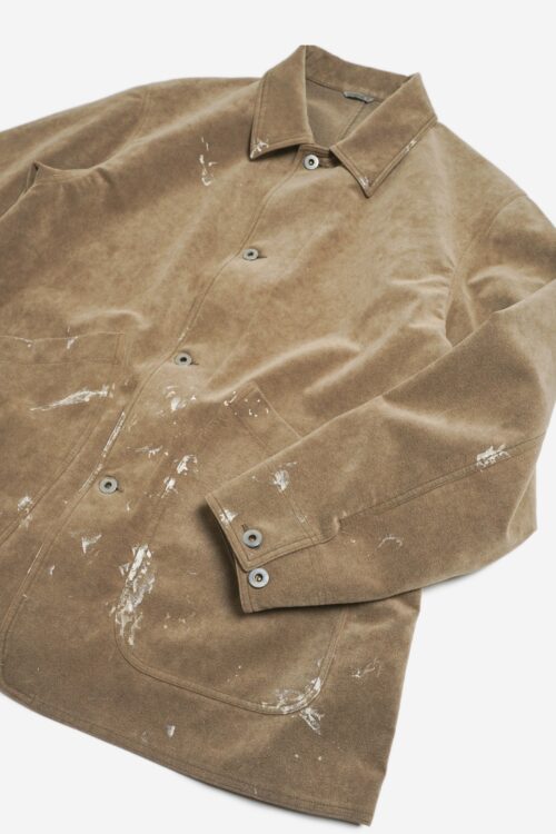 ULTRA SUEDE COVERALL BEIGE