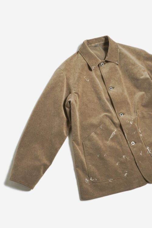 ULTRA SUEDE COVERALL BEIGE