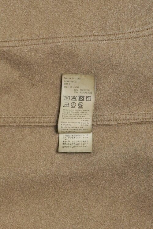 ULTRA SUEDE COVERALL BEIGE