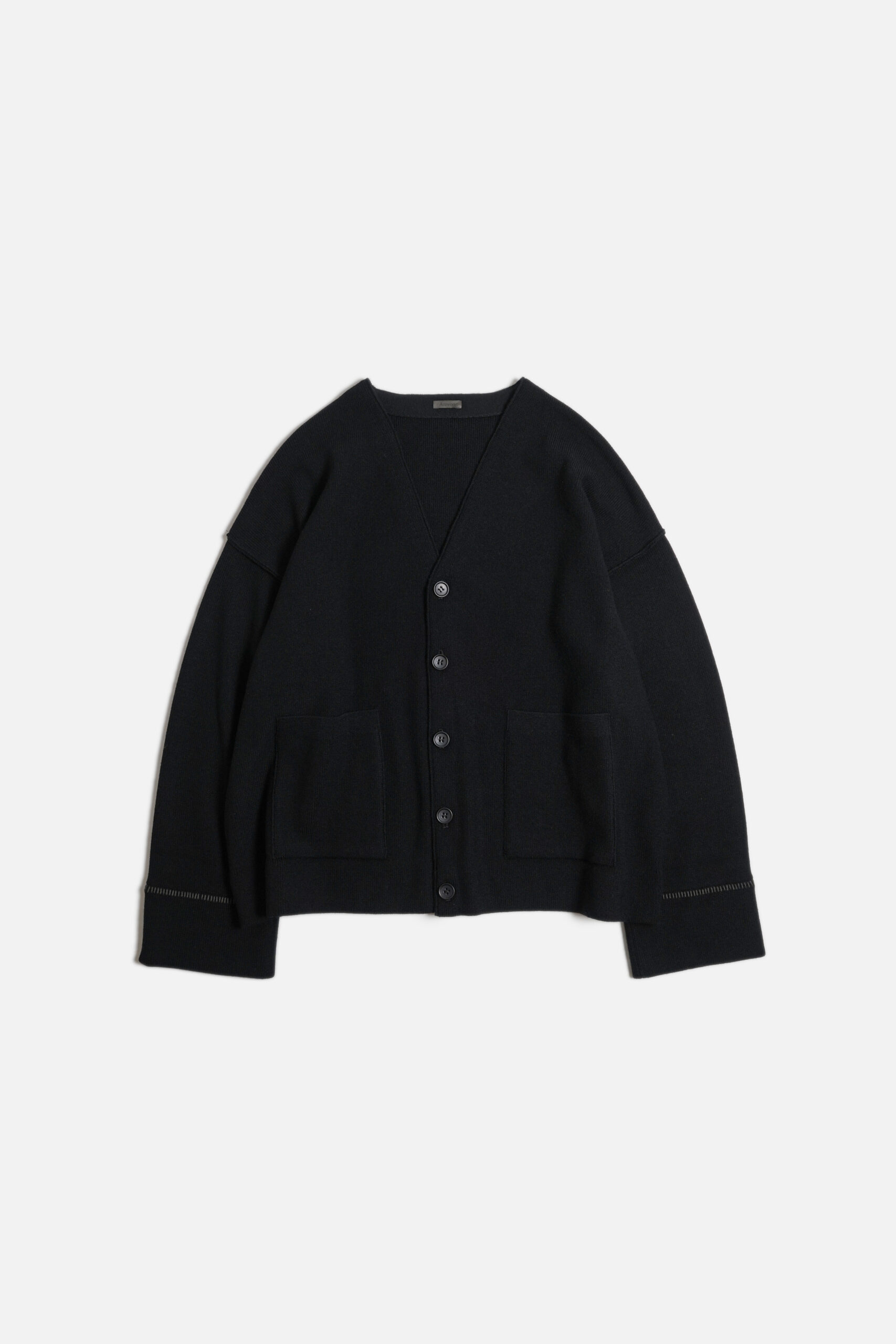 DROP KNIT CARDIGAN BLACK