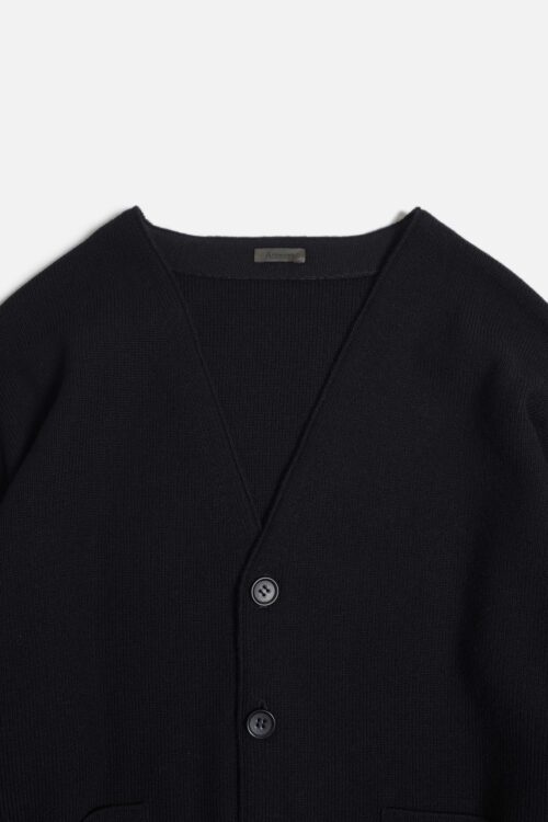 DROP KNIT CARDIGAN BLACK