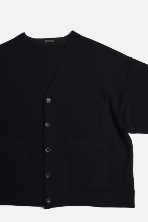 DROP KNIT CARDIGAN BLACK