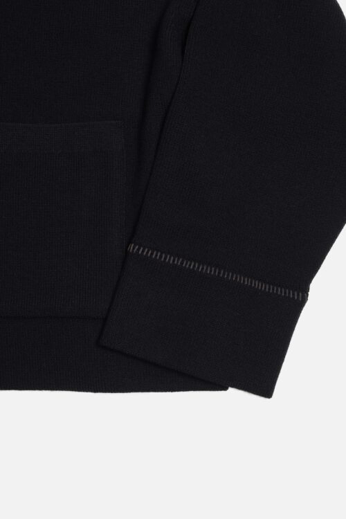 DROP KNIT CARDIGAN BLACK