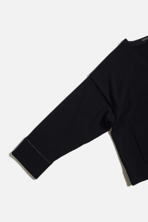 DROP KNIT CARDIGAN BLACK