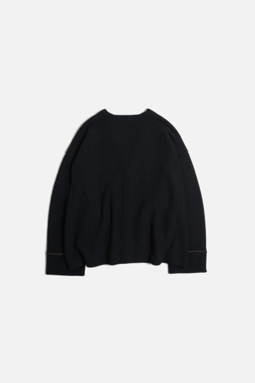 DROP KNIT CARDIGAN BLACK