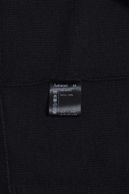DROP KNIT CARDIGAN BLACK