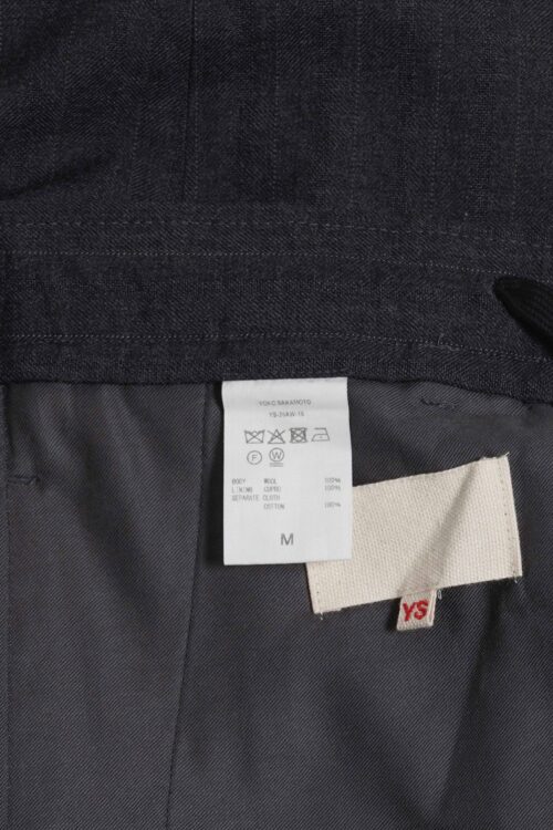DOUBLE PLEATED TROUSERS - CLASSIC STRIPE -CHARCOAL GRAY