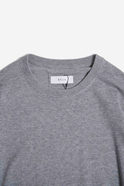 COTTON CASHMERE LS GRAY