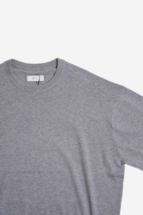 COTTON CASHMERE LS GRAY