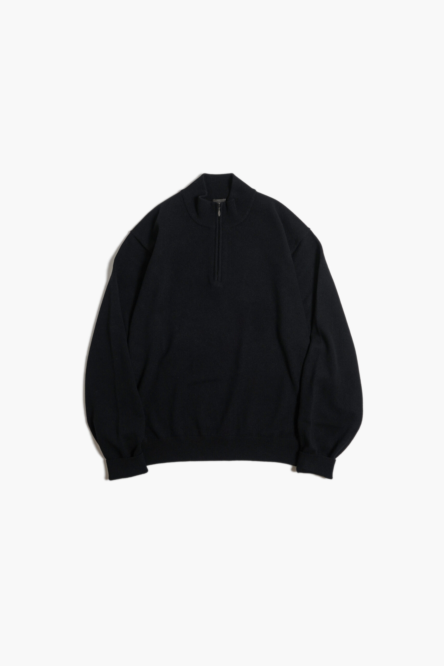 HALF ZIP KNIT BLACK