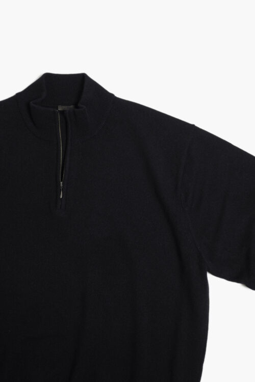 HALF ZIP KNIT BLACK
