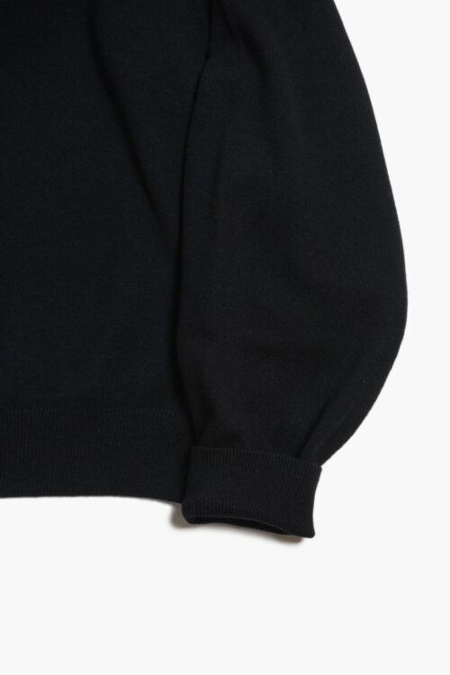 HALF ZIP KNIT BLACK