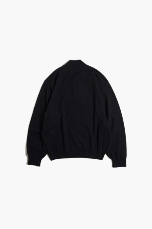 HALF ZIP KNIT BLACK
