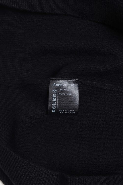 HALF ZIP KNIT BLACK