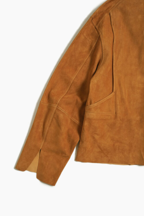 LEATHER JKT SAND