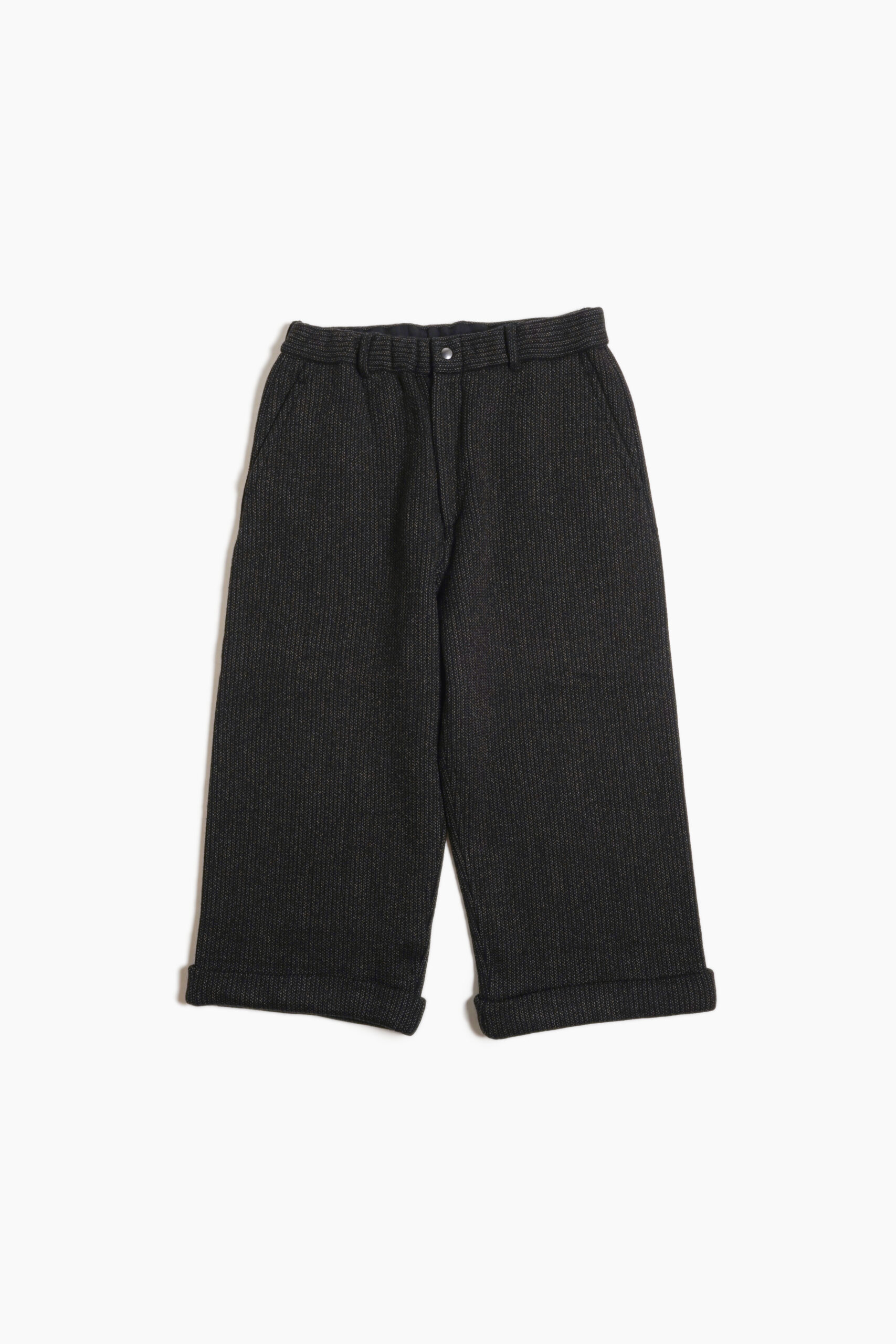 BC CROPPED TROUSERS - BEACH CLOTH - BLACK
