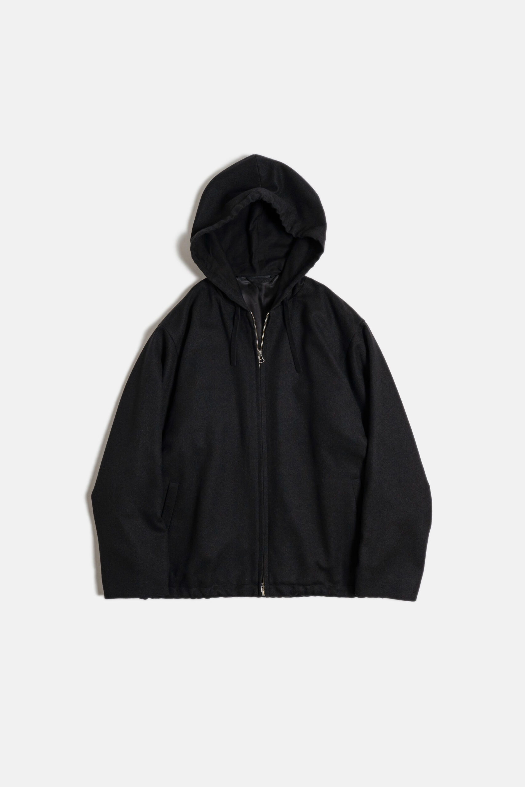 HOODIE JACKET - FLANNEL - BLACK