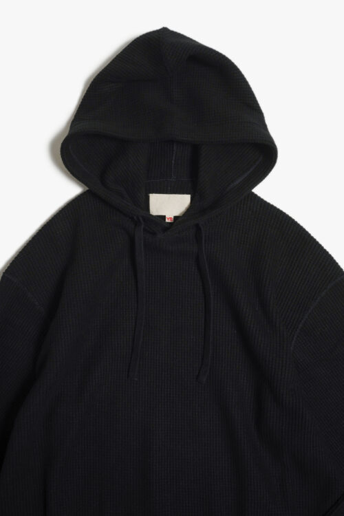 HOODIE - HEAVY WEIGHT THERMAL JERSEY - BLACK