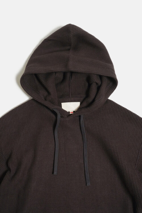 HOODIE - HEAVY WEIGHT THERMAL JERSEY - BROWN