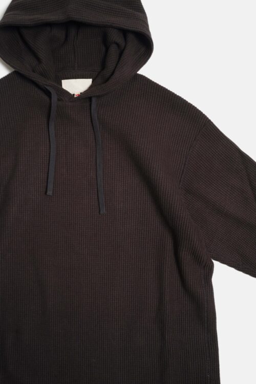 HOODIE - HEAVY WEIGHT THERMAL JERSEY - BROWN
