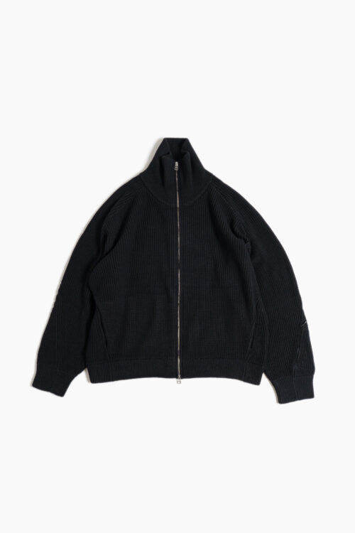 KNIT BLOUSON BLACK