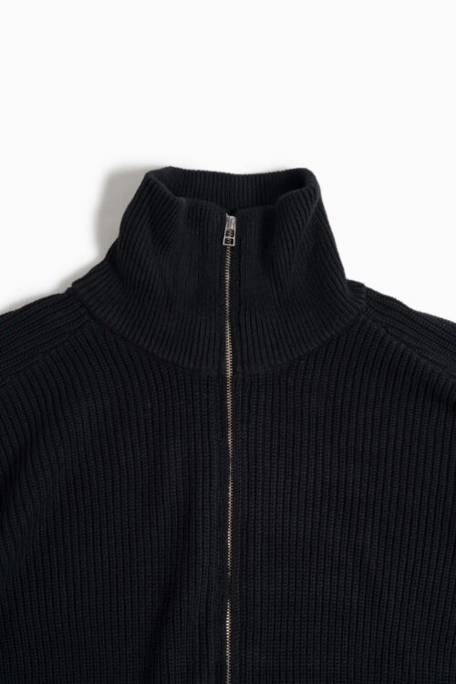 KNIT BLOUSON BLACK