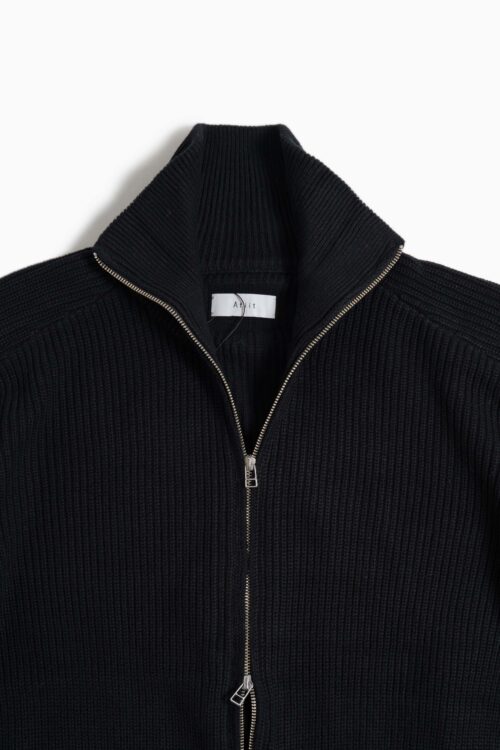 KNIT BLOUSON BLACK