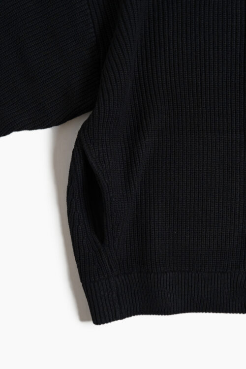KNIT BLOUSON BLACK