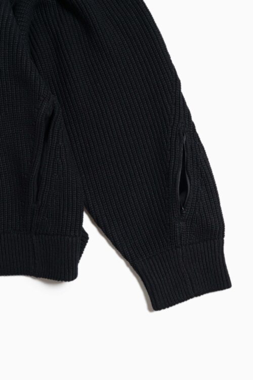 KNIT BLOUSON BLACK