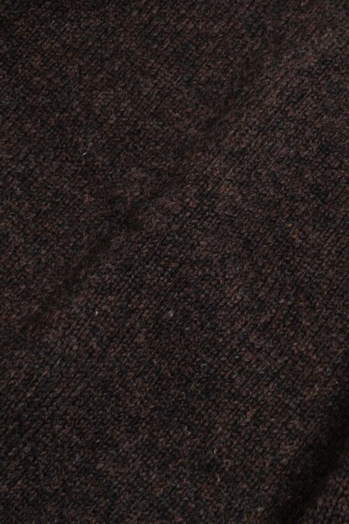 KNIT BLOUSON - BRITISH WOOL - BROWN