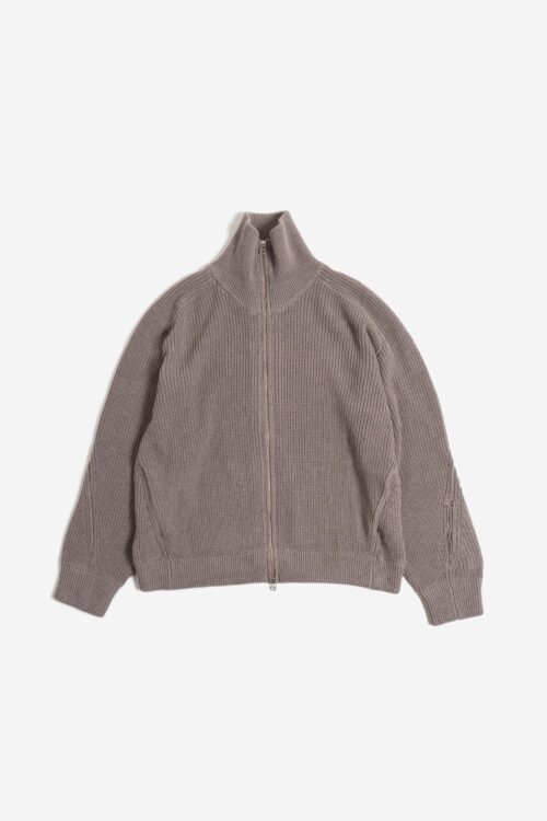 KNIT BLOUSON GREIGE