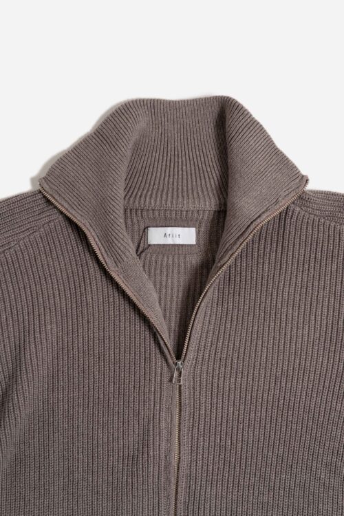 KNIT BLOUSON GREIGE