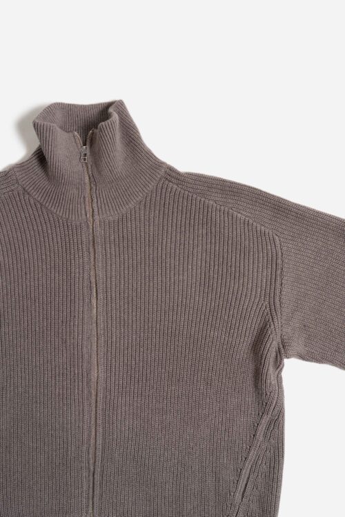 KNIT BLOUSON GREIGE