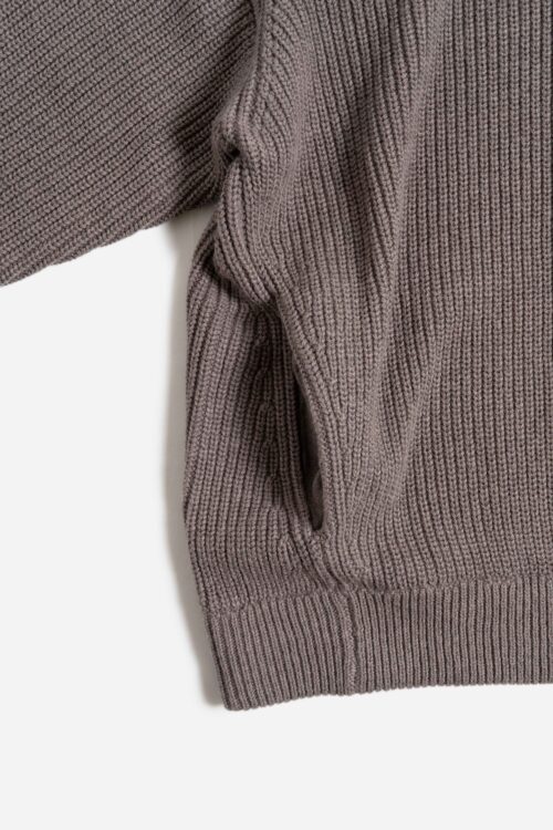 KNIT BLOUSON GREIGE