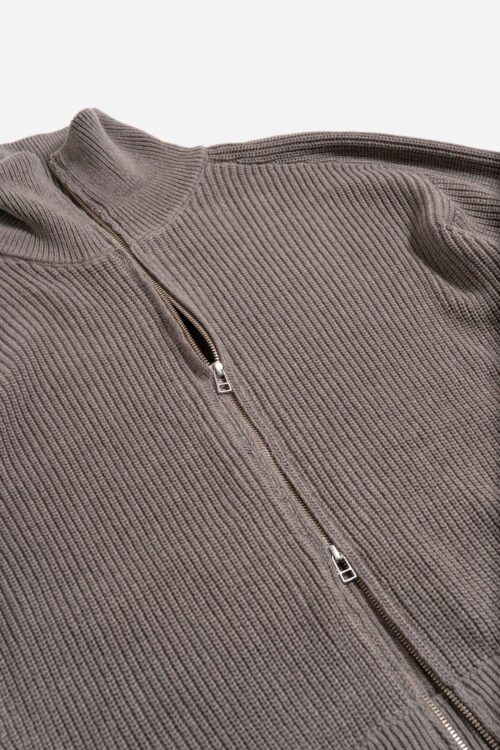 KNIT BLOUSON GREIGE