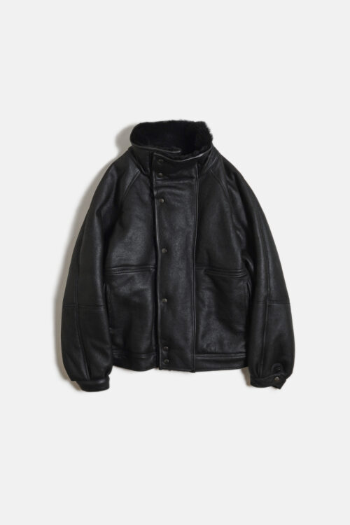 MERINO MOUTON JACKET BLACK