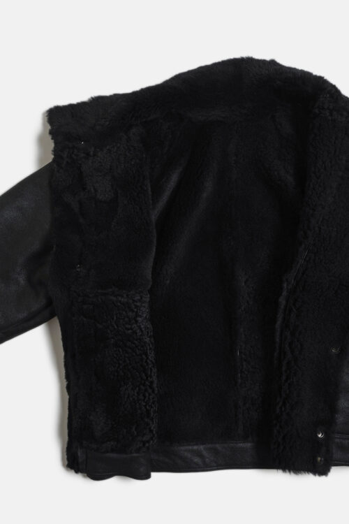 MERINO MOUTON JACKET BLACK