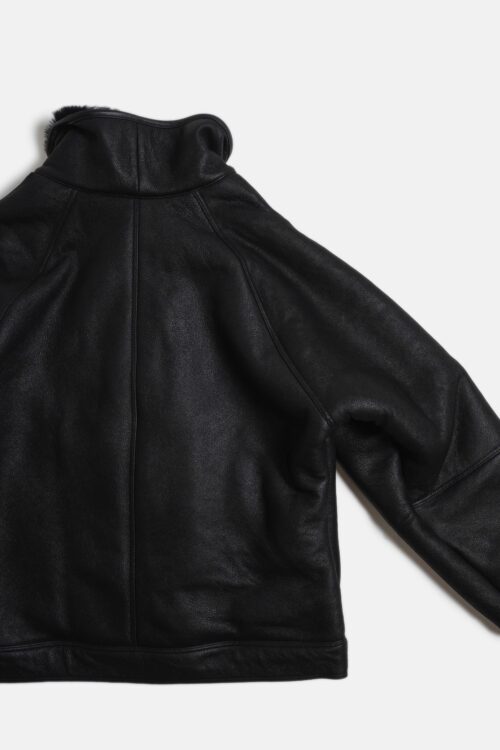 MERINO MOUTON JACKET BLACK