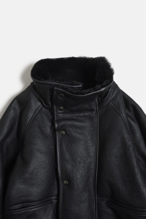 MERINO MOUTON JACKET BLACK