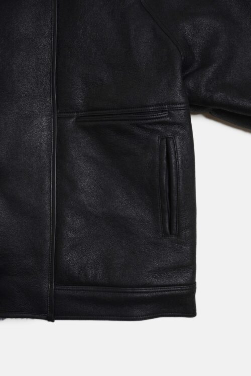 MERINO MOUTON JACKET BLACK