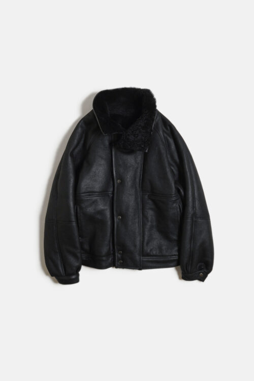 MERINO MOUTON JACKET BLACK