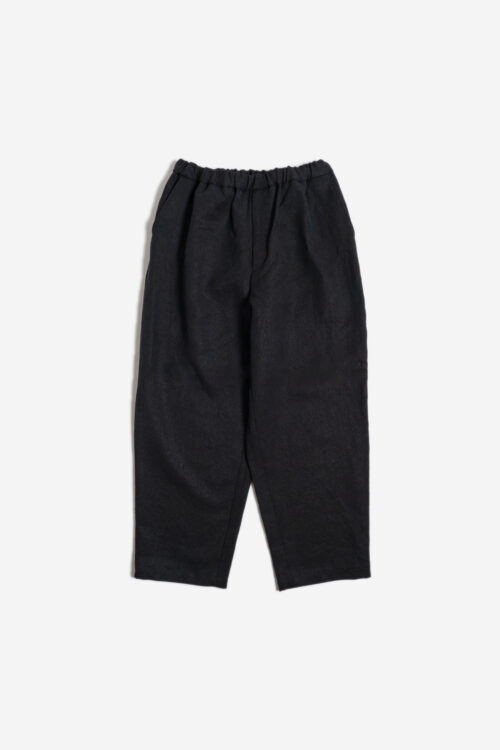 WIDE EASY PANTS - MAX HIGH COUNT HEMP - BLACK