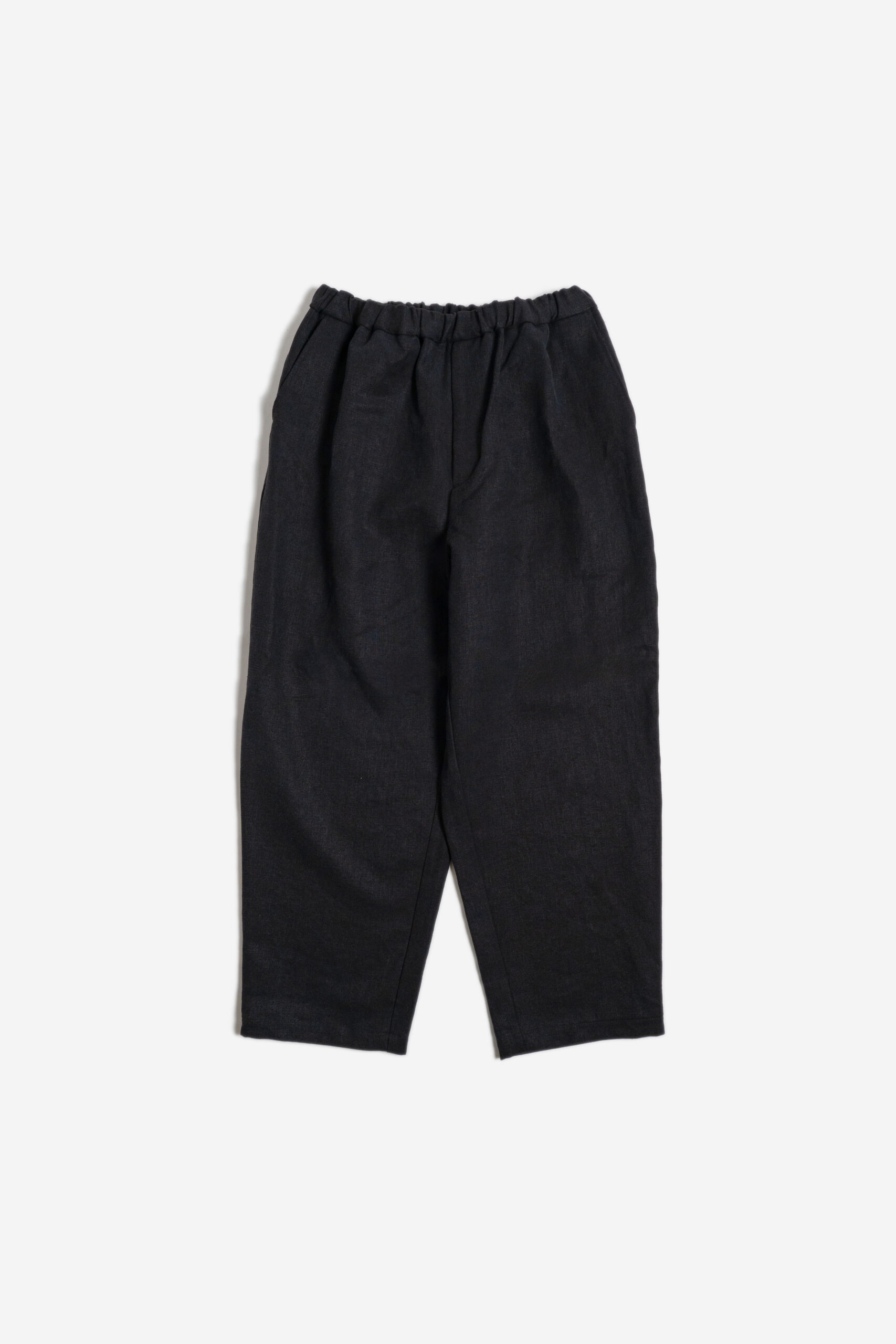 WIDE EASY PANTS - MAX HIGH COUNT HEMP - BLACK