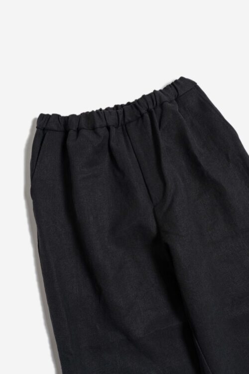 WIDE EASY PANTS - MAX HIGH COUNT HEMP - BLACK