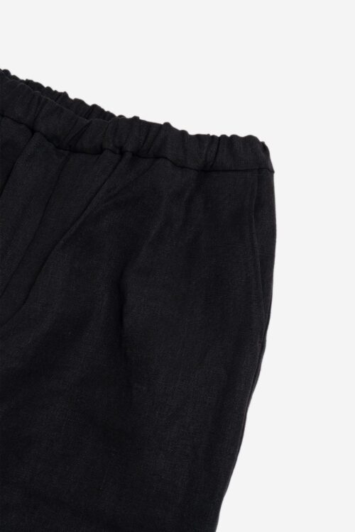WIDE EASY PANTS - MAX HIGH COUNT HEMP - BLACK