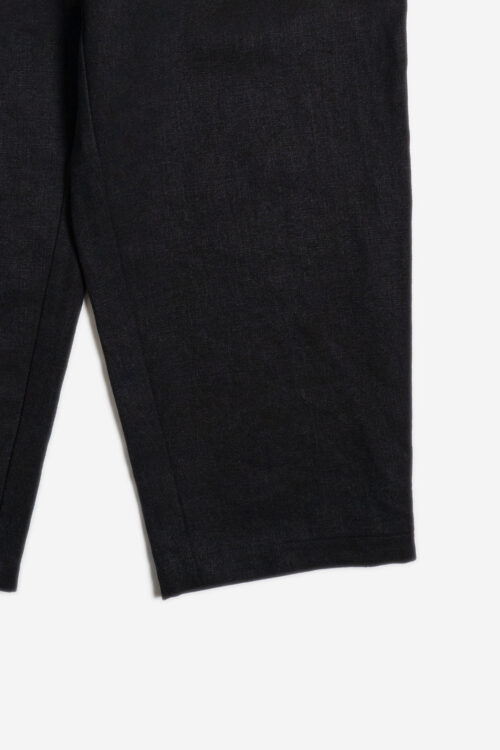 WIDE EASY PANTS - MAX HIGH COUNT HEMP - BLACK