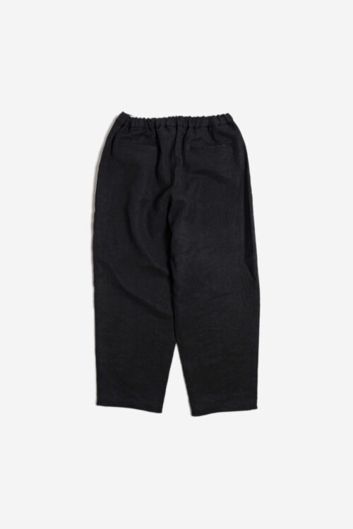 WIDE EASY PANTS - MAX HIGH COUNT HEMP - BLACK
