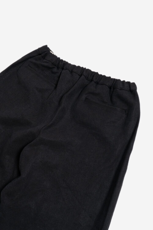 WIDE EASY PANTS - MAX HIGH COUNT HEMP - BLACK