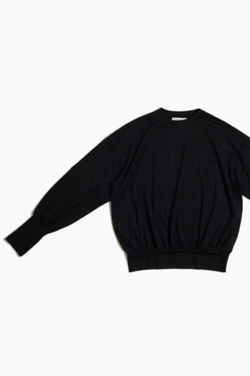 WOOL BO TOP BLACK