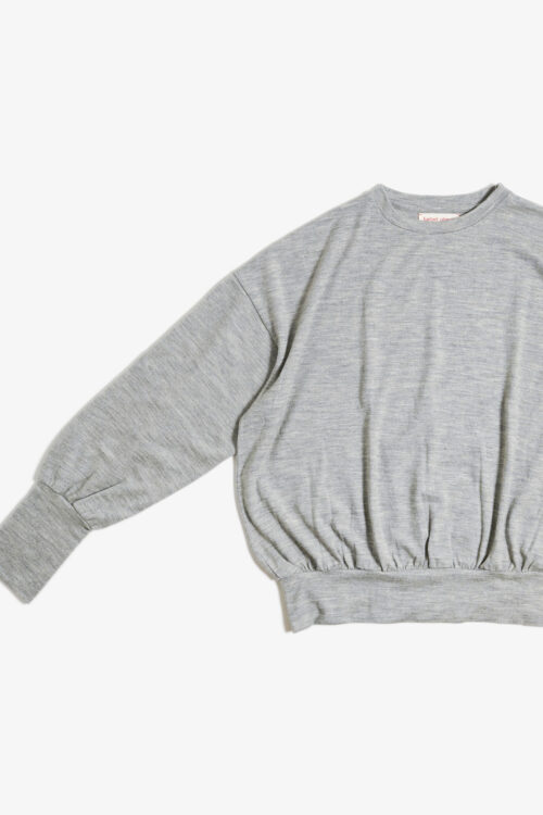 WOOL BO TOP GRAY